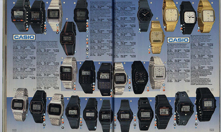 Các dòng Đồng Hồ Casio điện tử