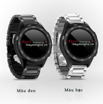 thay day kim loai cho huawei watch 2 mau den va bac