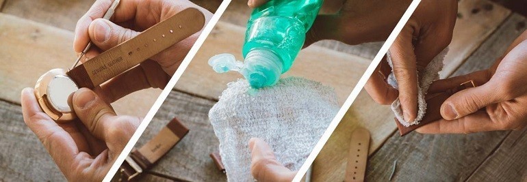 Dây da đồng hồ fossil