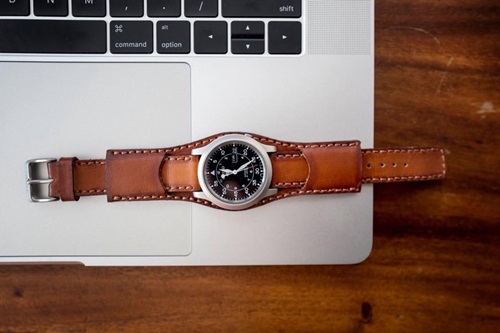 Dây da đồng hồ handmade hcm