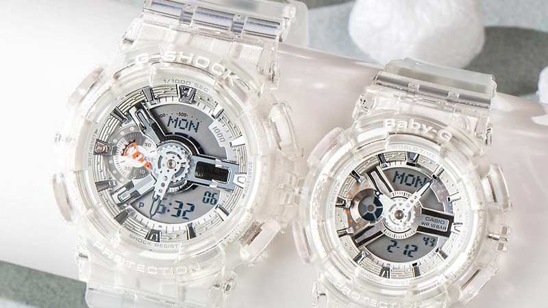 đồng hồ dây trong suốt