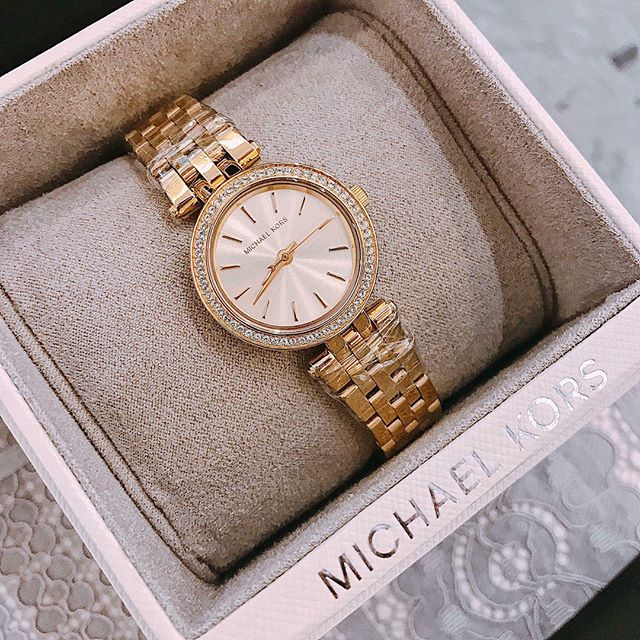 đồng hồ nữ michael kors dây da