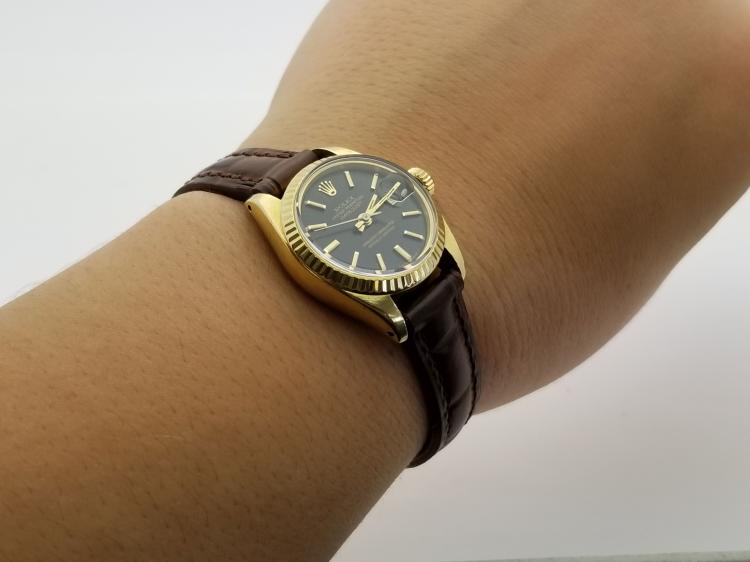 đồng hồ rolex nữ dây da