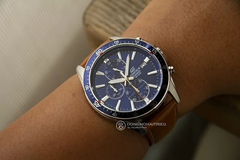 Thay dây da đồng hồ casio edifice