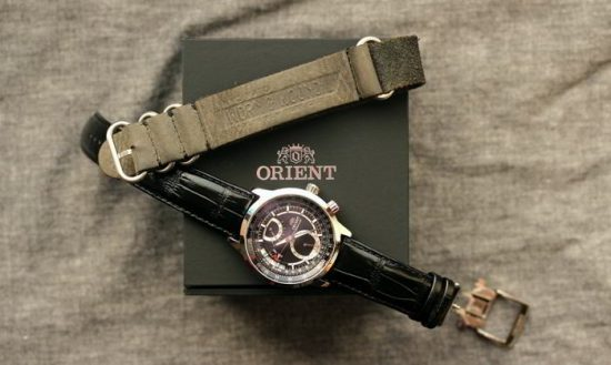 Thay dây da đồng hồ orient